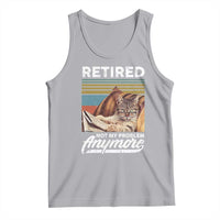 Funny Cat Retired Tank Top Not My Problem Anymore 90s Vintage Style