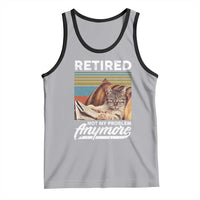 Funny Cat Retired Tank Top Not My Problem Anymore 90s Vintage Style