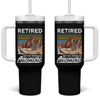 Funny Cat Retired Tumbler With Handle Not My Problem Anymore 90s Vintage Style
