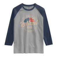 Funny Retirement Gifts Raglan Shirt Legend Has Retired 2025 Not My Problem Anymore US Flag