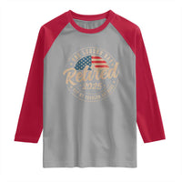 Funny Retirement Gifts Raglan Shirt Legend Has Retired 2025 Not My Problem Anymore US Flag