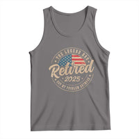 Funny Retirement Gifts Tank Top Legend Has Retired 2025 Not My Problem Anymore US Flag