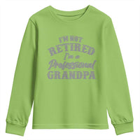 Funny Retirement Gifts Youth Sweatshirt I'm Not Retired I'm A Professional Grandpa