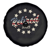 Retired 2025 Spare Tire Cover Retirement Gifts American Flag