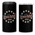 Retired 2025 4 in 1 Can Cooler Tumbler Retirement Gifts American Flag