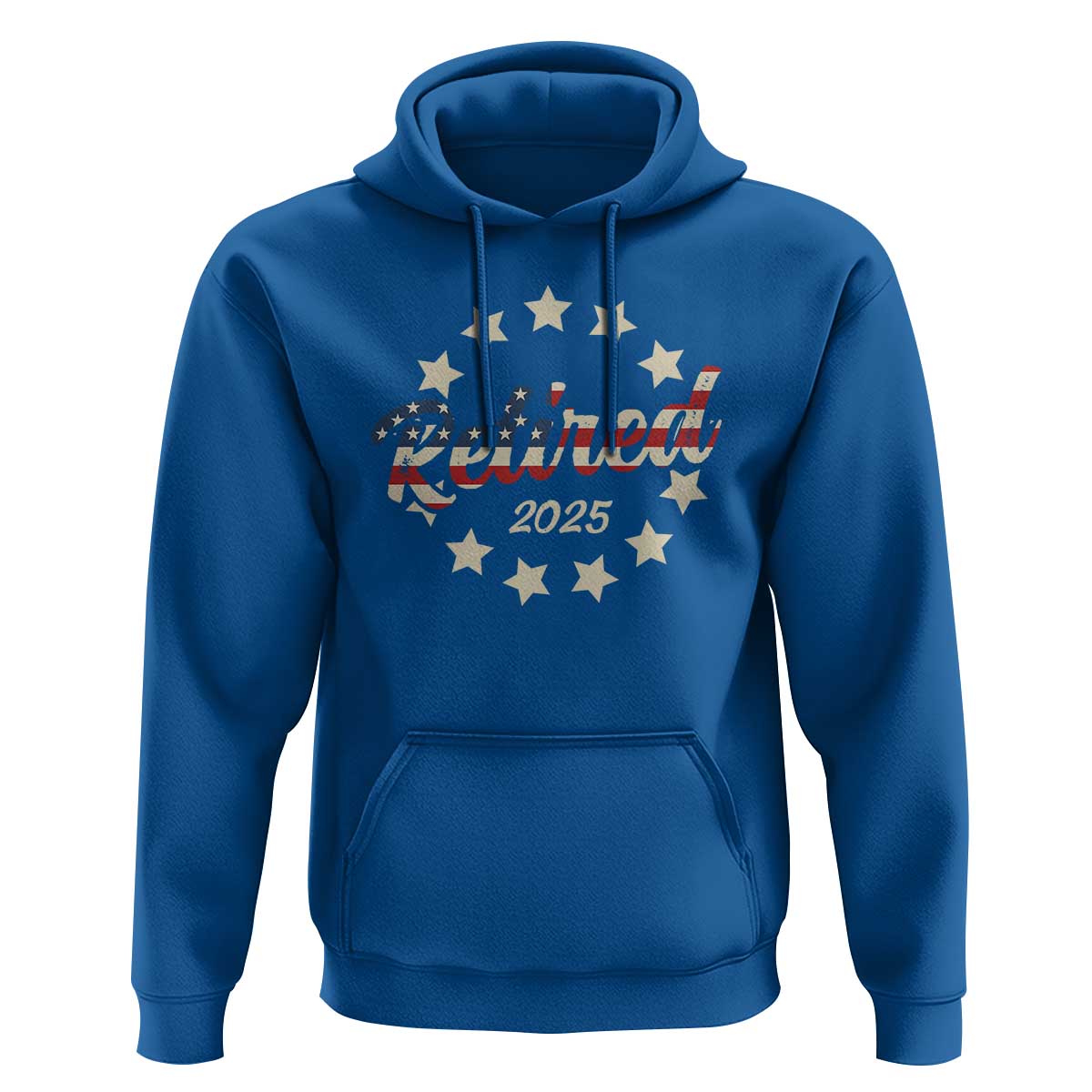 Retired 2025 Hoodie Retirement Gifts American Flag