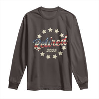 Retired 2025 Long Sleeve Shirt Retirement Gifts American Flag