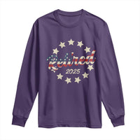 Retired 2025 Long Sleeve Shirt Retirement Gifts American Flag