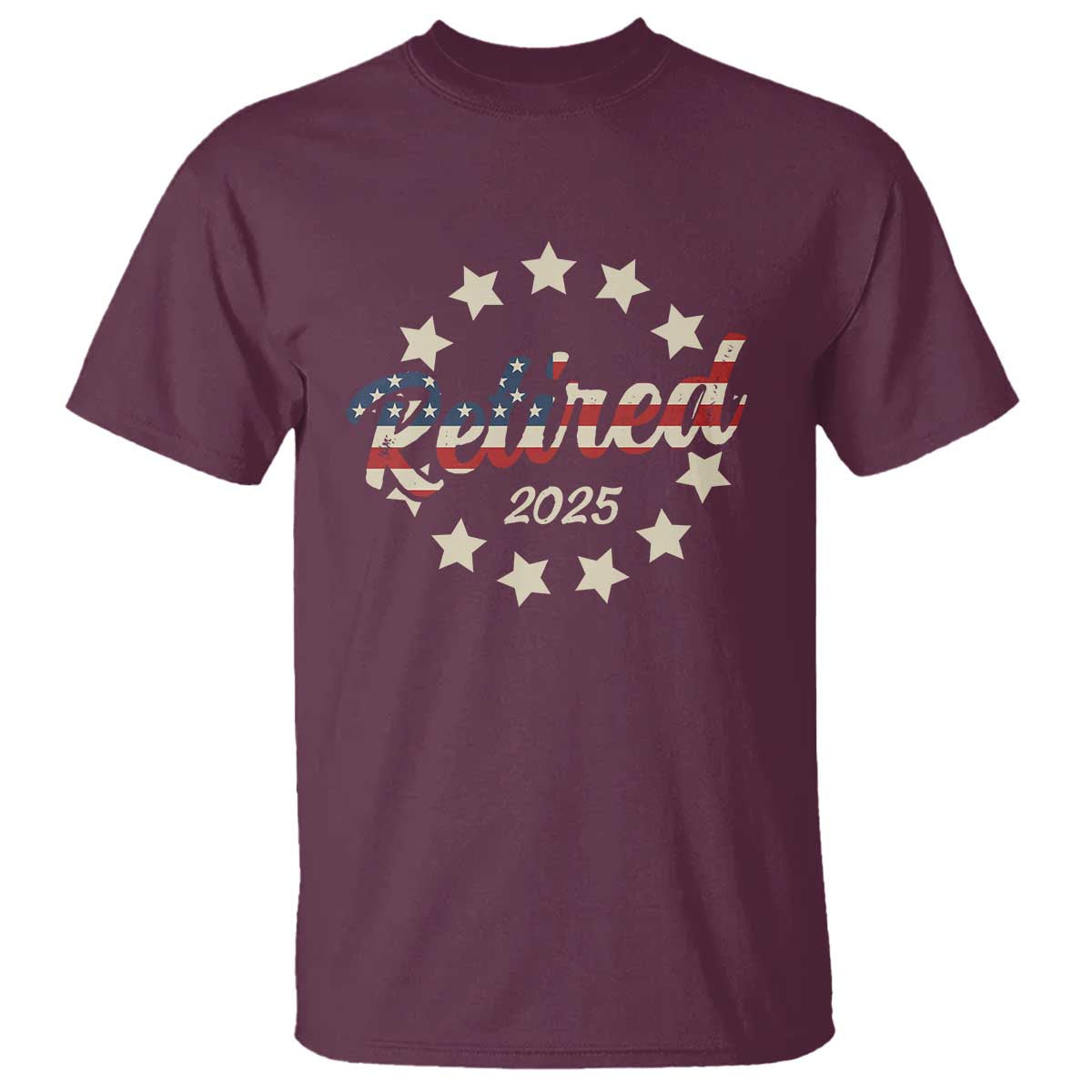 Retired 2025 T Shirt Retirement Gifts American Flag