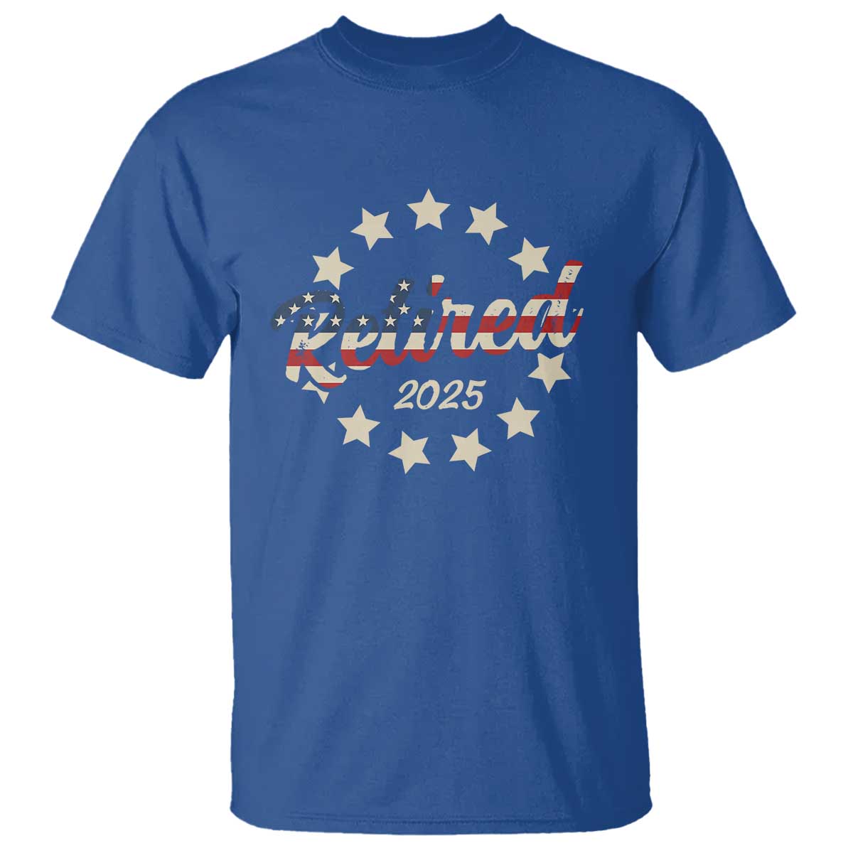 Retired 2025 T Shirt Retirement Gifts American Flag
