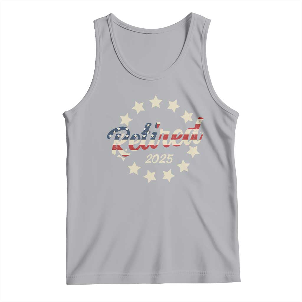 Retired 2025 Tank Top Retirement Gifts American Flag