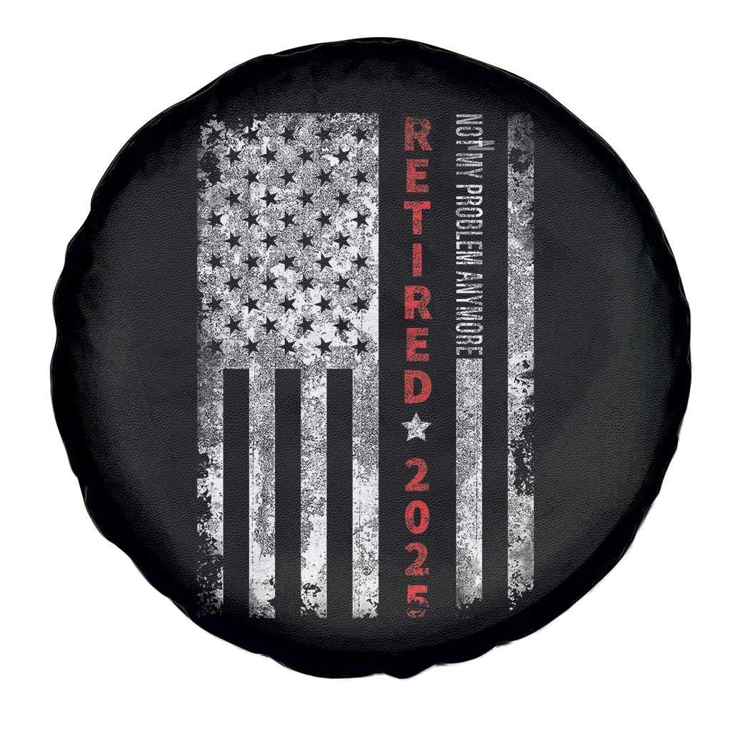 Retired 2025 Spare Tire Cover Vintage Old American Flag - Wonder Print Shop