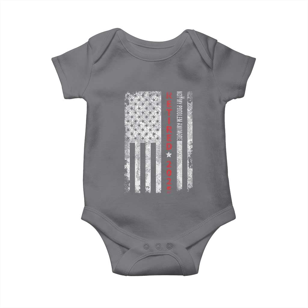Retired 2025 Baby Onesie Vintage Old American Flag - Wonder Print Shop
