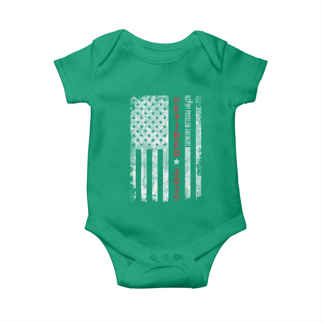 Retired 2025 Baby Onesie Vintage Old American Flag - Wonder Print Shop