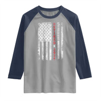 Retired 2025 Raglan Shirt Vintage Old American Flag - Wonder Print Shop