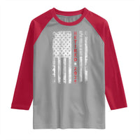 Retired 2025 Raglan Shirt Vintage Old American Flag - Wonder Print Shop