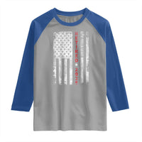 Retired 2025 Raglan Shirt Vintage Old American Flag - Wonder Print Shop