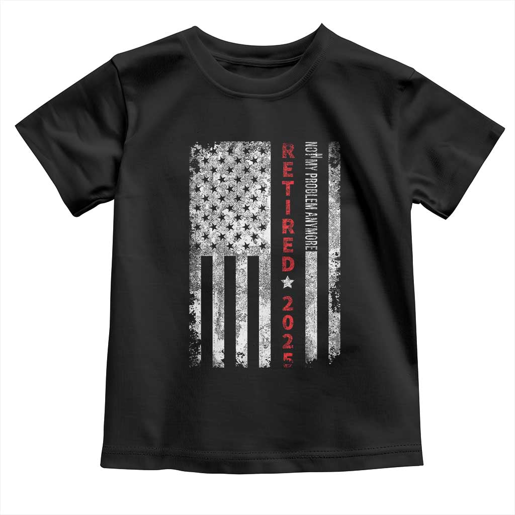 Retired 2025 Toddler T Shirt Vintage Old American Flag - Wonder Print Shop