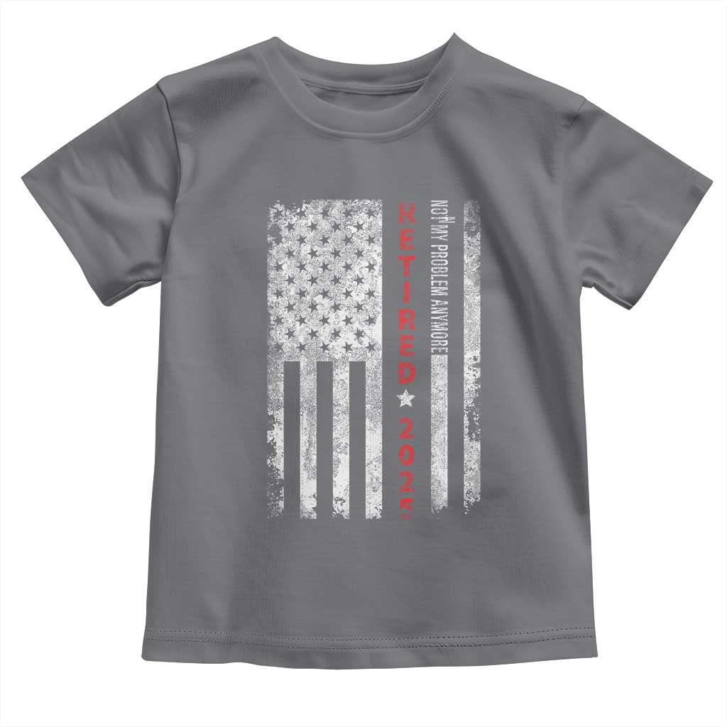 Retired 2025 Toddler T Shirt Vintage Old American Flag - Wonder Print Shop