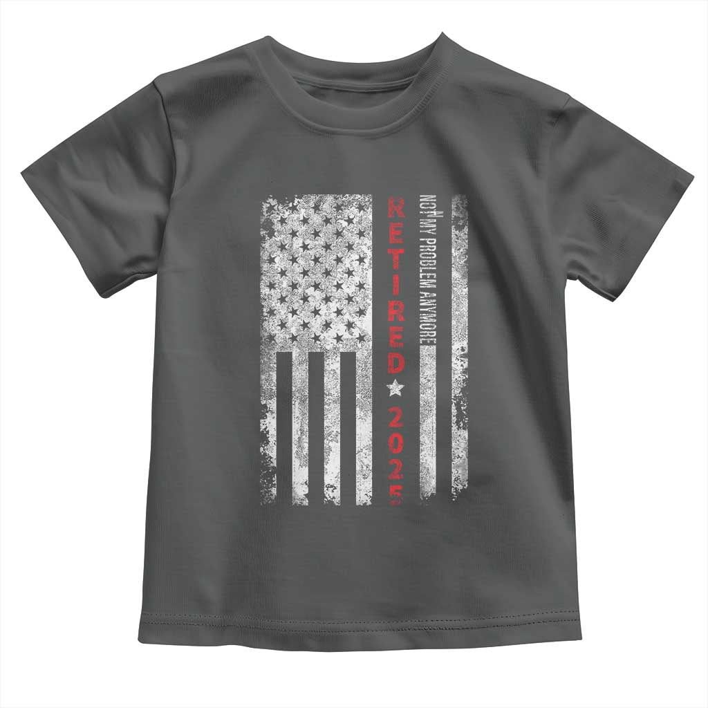 Retired 2025 Toddler T Shirt Vintage Old American Flag - Wonder Print Shop
