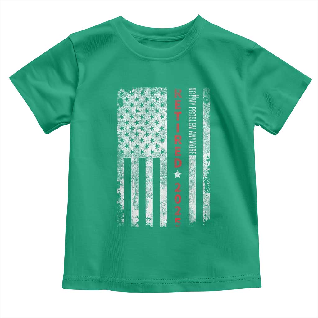 Retired 2025 Toddler T Shirt Vintage Old American Flag - Wonder Print Shop