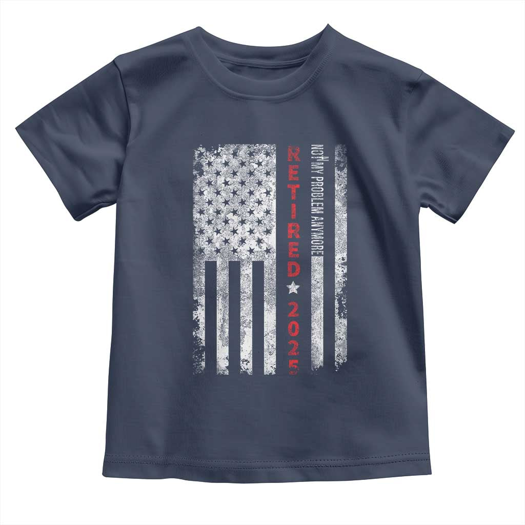 Retired 2025 Toddler T Shirt Vintage Old American Flag - Wonder Print Shop