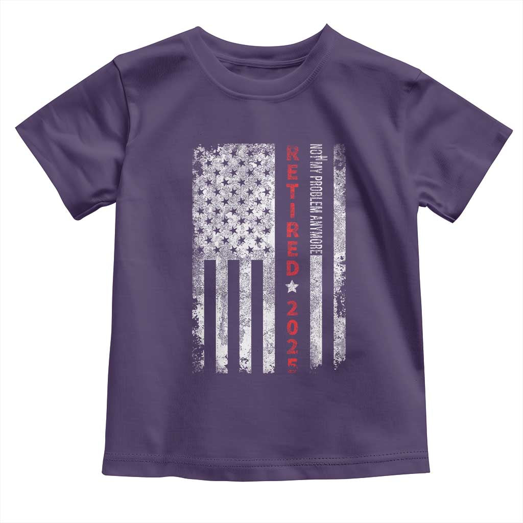 Retired 2025 Toddler T Shirt Vintage Old American Flag - Wonder Print Shop