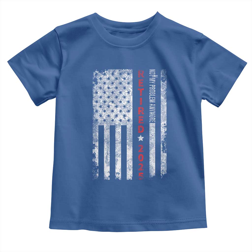 Retired 2025 Toddler T Shirt Vintage Old American Flag - Wonder Print Shop