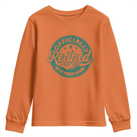 Vintage Retirement 2025 Youth Sweatshirt Retired Not My Problem Anymore