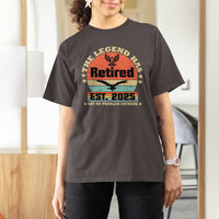 Vintage Retirement 2025 T Shirt For Women Legend Has Retired Not My Problem Anymore