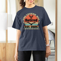 Vintage Retirement 2025 T Shirt For Women Legend Has Retired Not My Problem Anymore