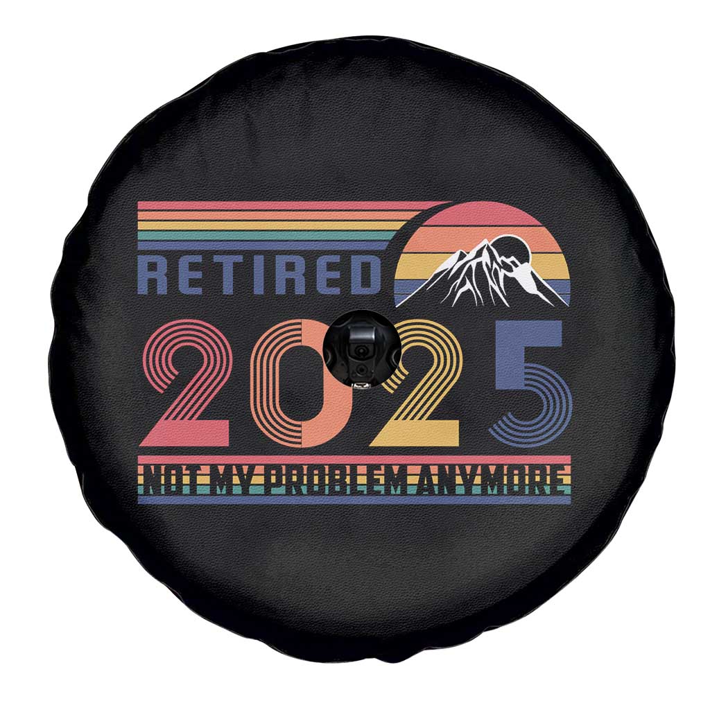 Retro Retired 2025 Spare Tire Cover Not My Problem Anymore