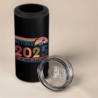 Retro Retired 2025 4 in 1 Can Cooler Tumbler Not My Problem Anymore