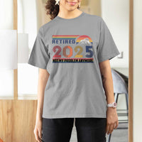 Retro Retired 2025 T Shirt For Women Not My Problem Anymore