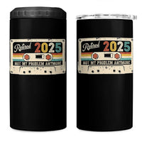 Retired 2025 4 in 1 Can Cooler Tumbler Not My Problem Anymore Retro Cassette