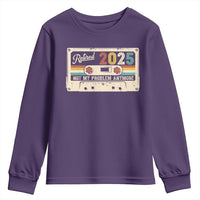 Retired 2025 Youth Sweatshirt Not My Problem Anymore Retro Cassette