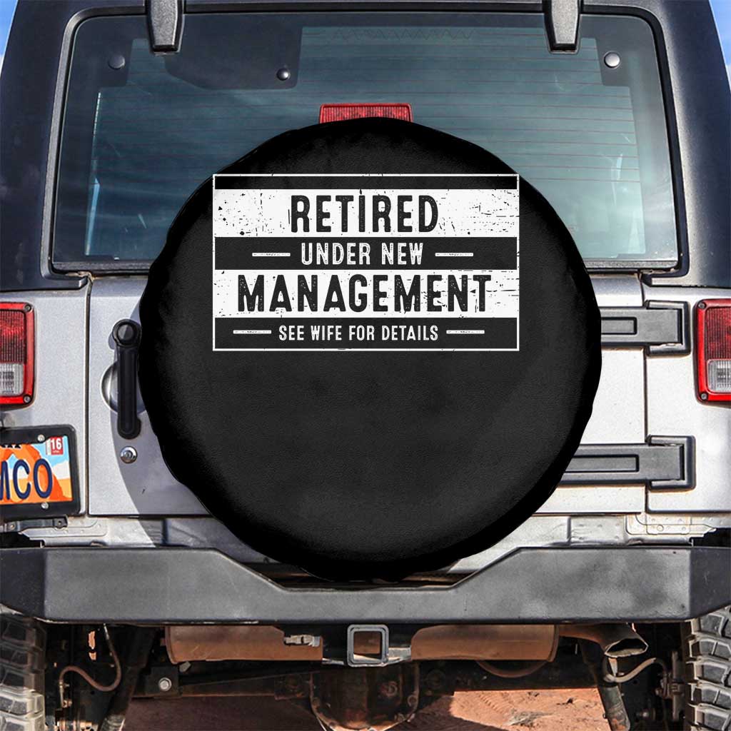 Funny Retirement Presents Spare Tire Cover Retired Under New Management See Wife for Details