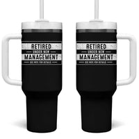Funny Retirement Presents Tumbler With Handle Retired Under New Management See Wife for Details