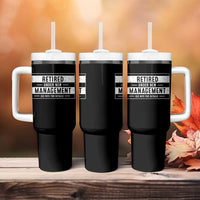 Funny Retirement Presents Tumbler With Handle Retired Under New Management See Wife for Details