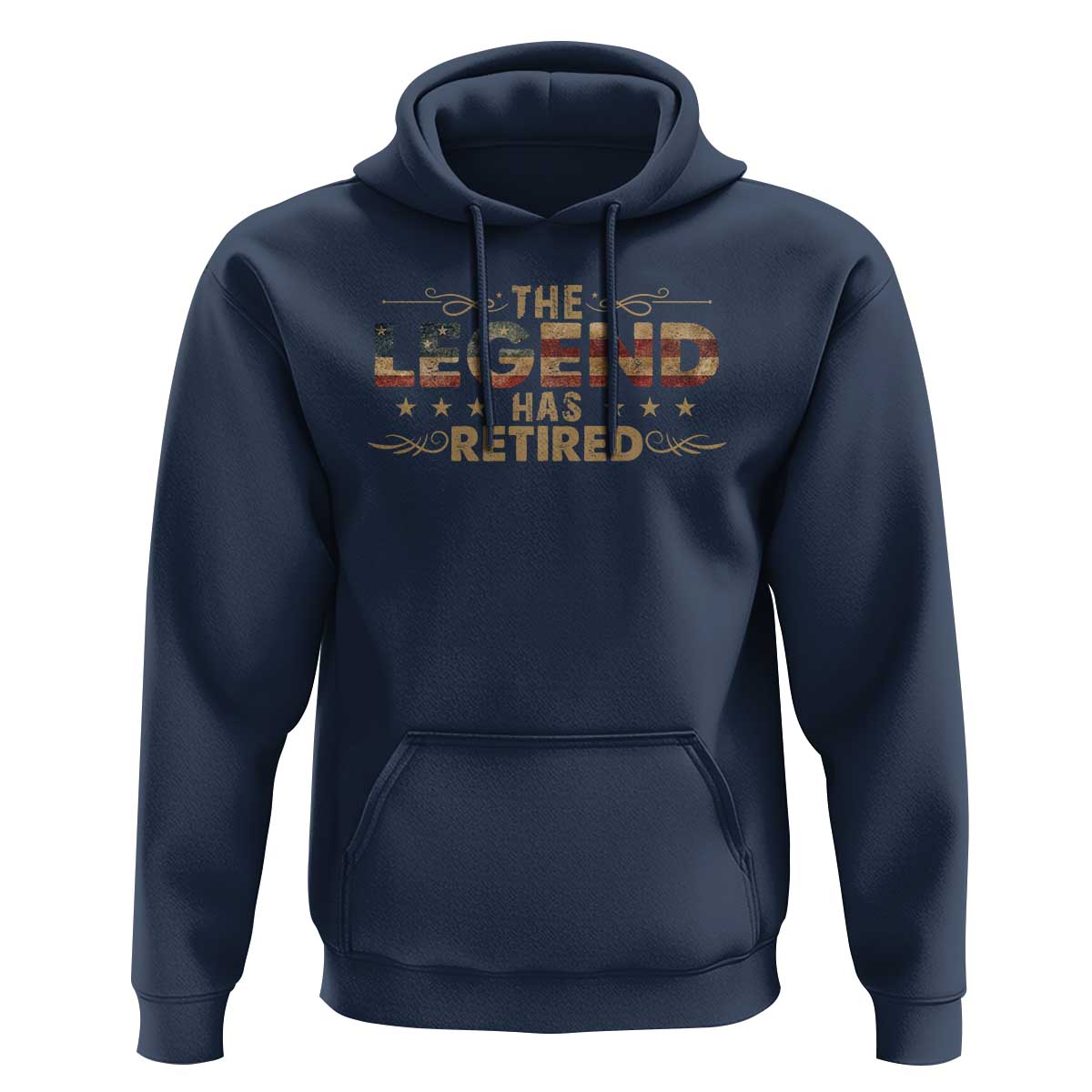 The Legend Has Retired 2025 Hoodie Retro American Flag