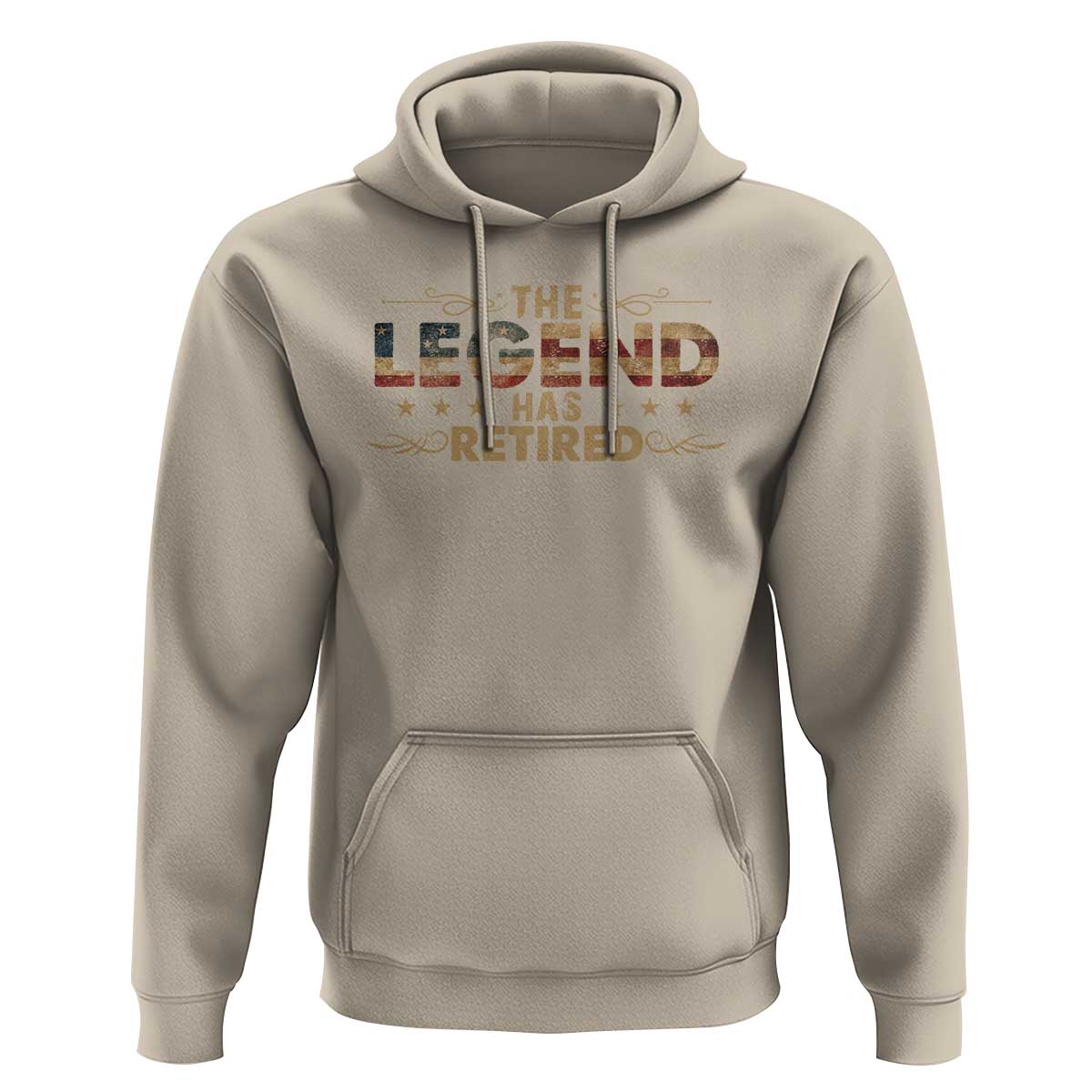 The Legend Has Retired 2025 Hoodie Retro American Flag