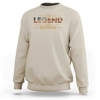 The Legend Has Retired 2025 Sweatshirt Retro American Flag