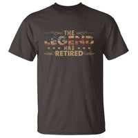 The Legend Has Retired 2025 T Shirt Retro American Flag