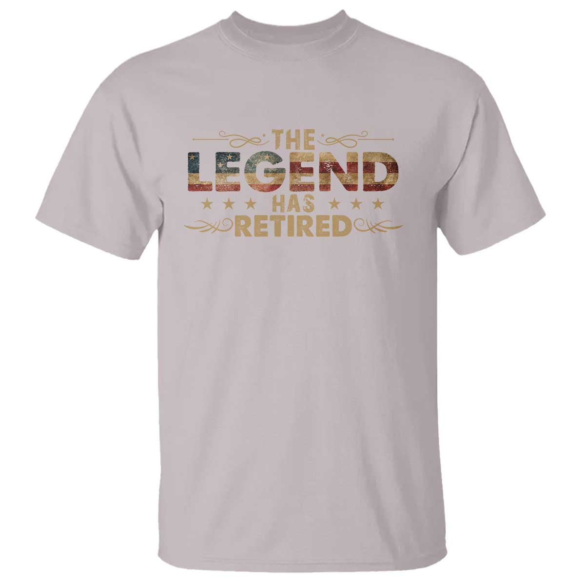 The Legend Has Retired 2025 T Shirt Retro American Flag