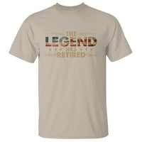 The Legend Has Retired 2025 T Shirt Retro American Flag