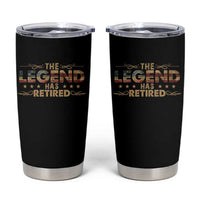 The Legend Has Retired 2025 Tumbler Cup Retro American Flag