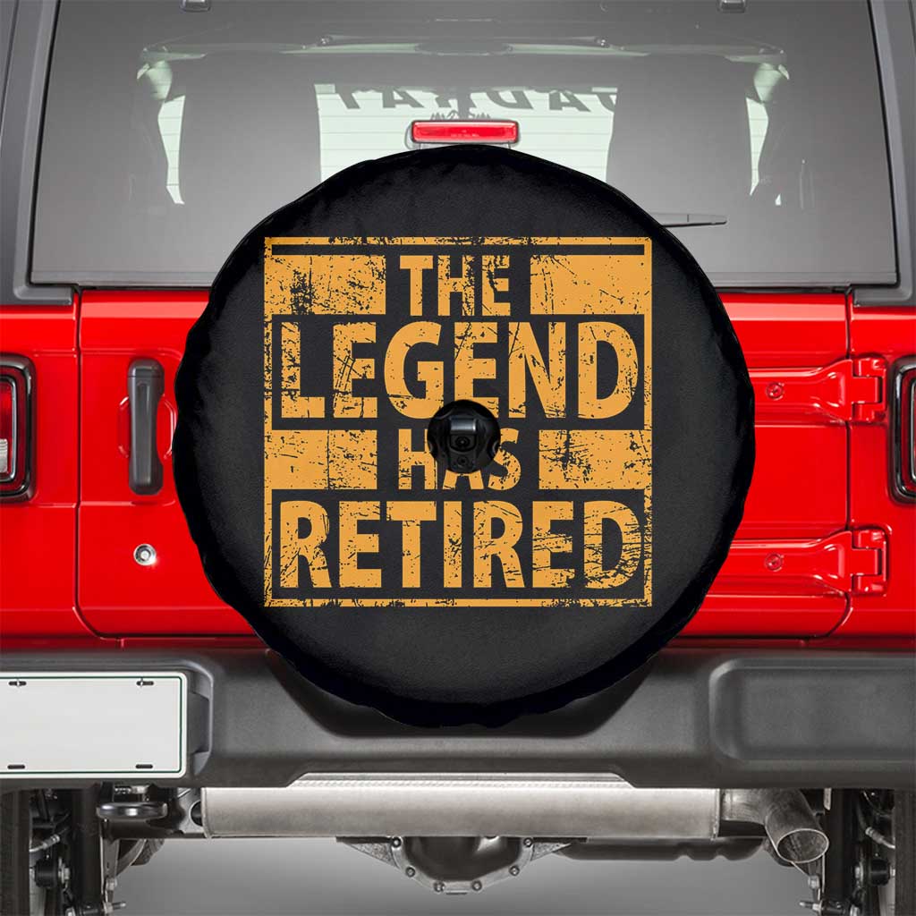 Retro The Legend Has Retired Spare Tire Cover Retirement Gifts