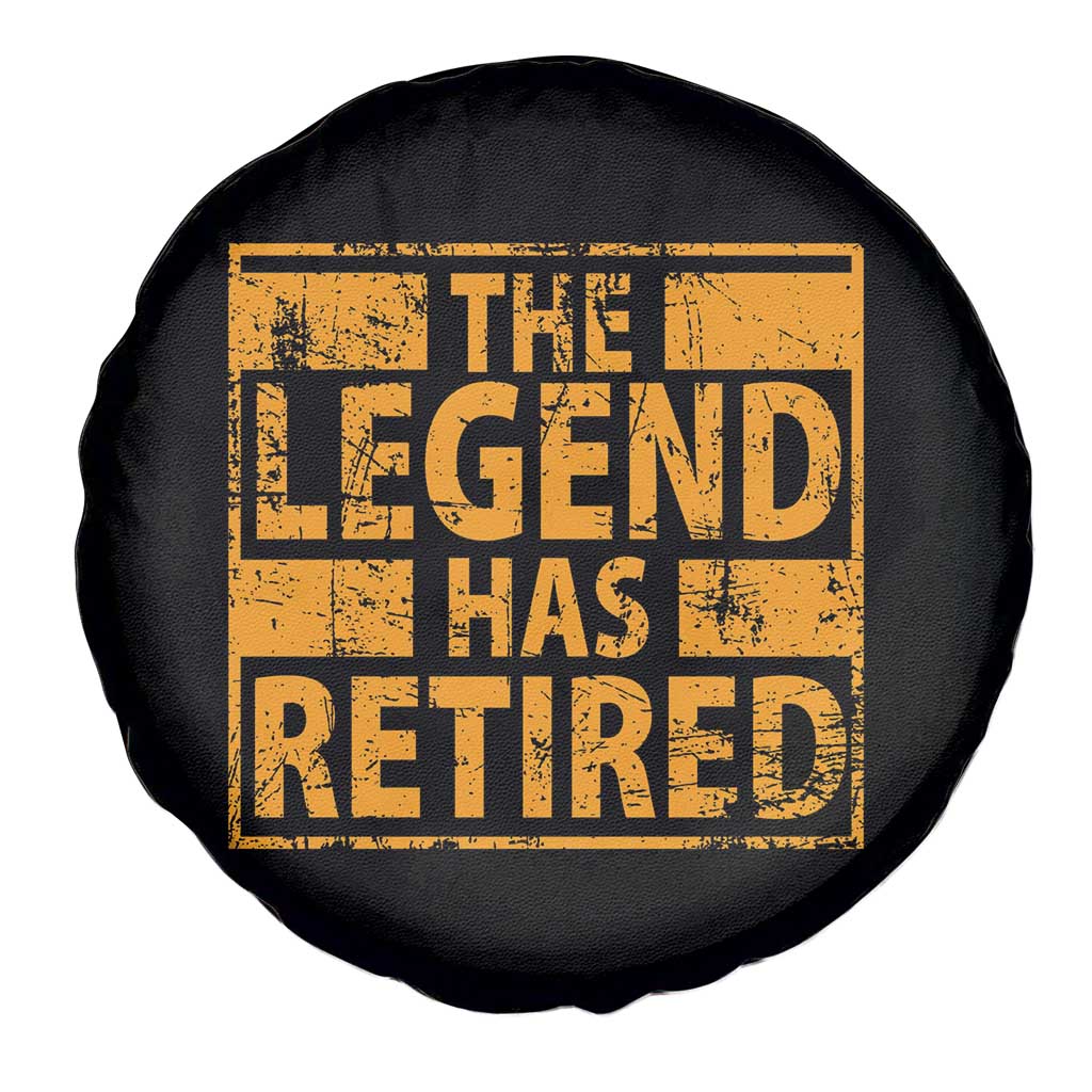 Retro The Legend Has Retired Spare Tire Cover Retirement Gifts