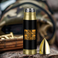 Retro The Legend Has Retired Bullet Tumbler Retirement Gifts