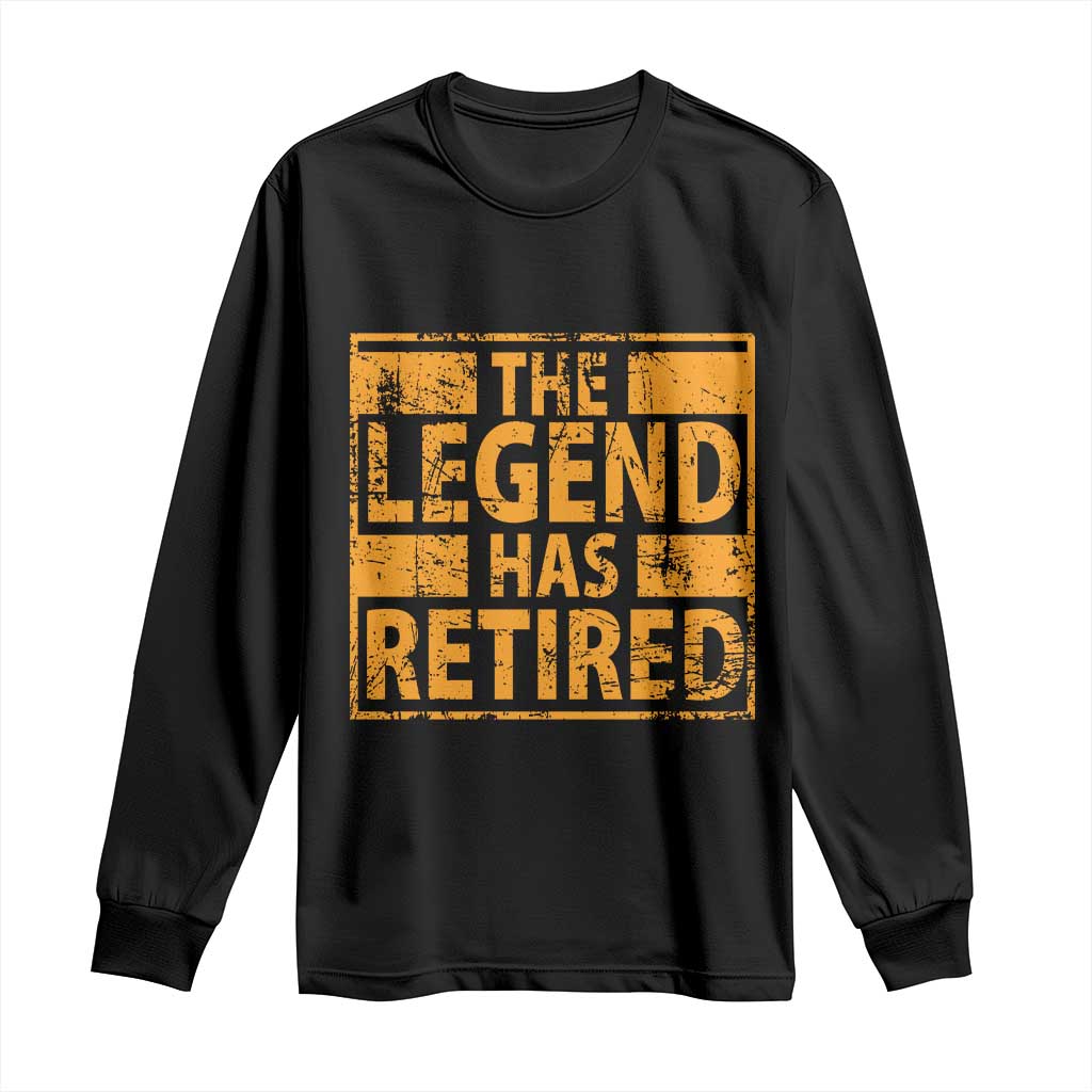 Retro The Legend Has Retired Long Sleeve Shirt